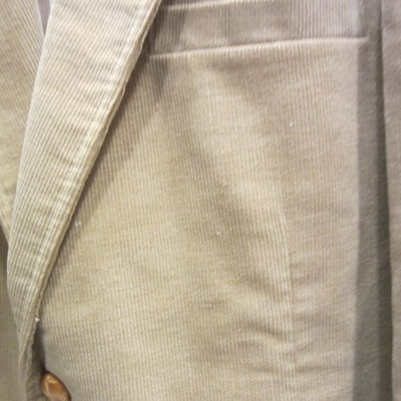 RETRO 70'S HAGAR CORDUROY BLAZER, TAN, SIZE 42 - Picture 12 of 13